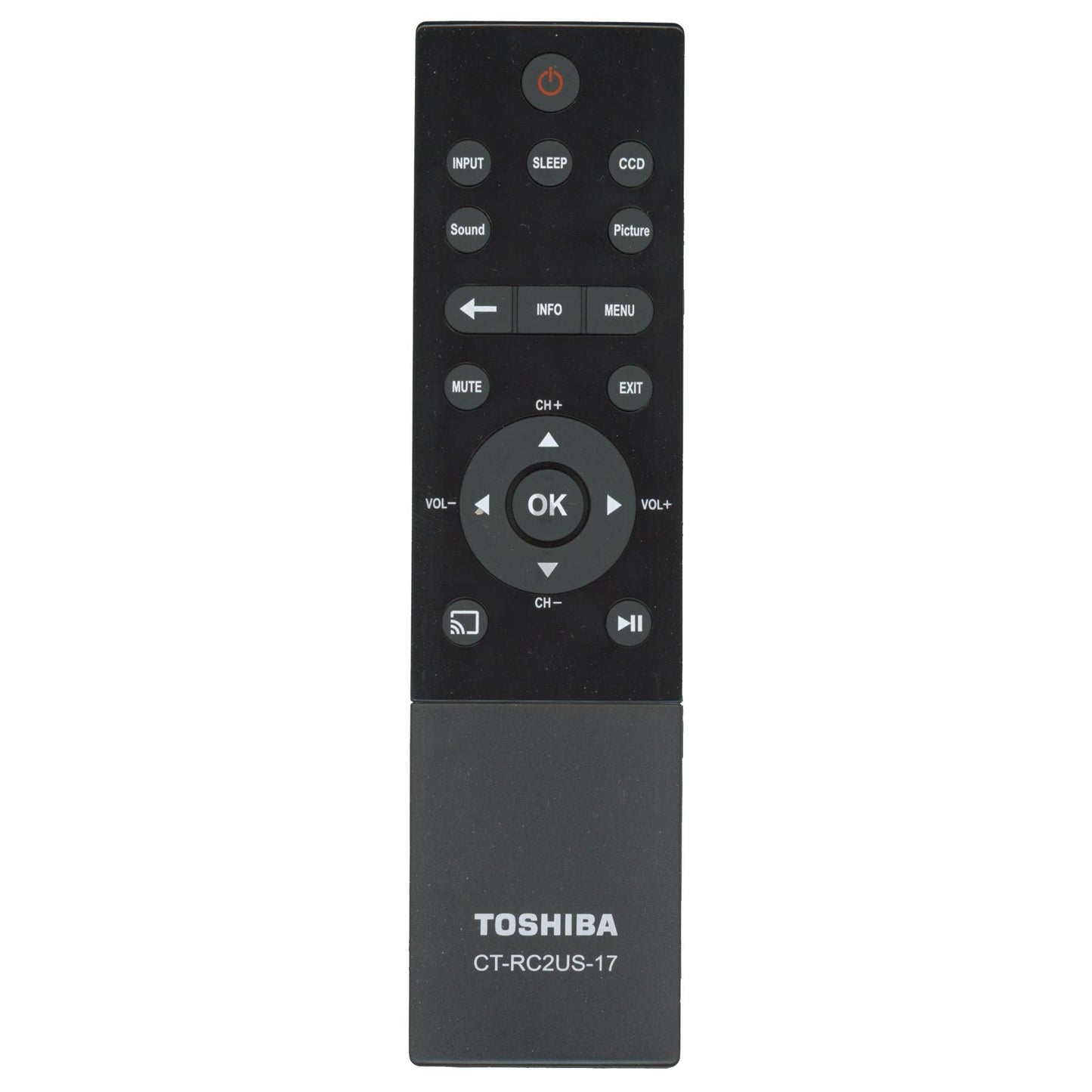 Toshiba CT-RC2US-17 SMARTCAST TV Remote Control - PK11V02290I
