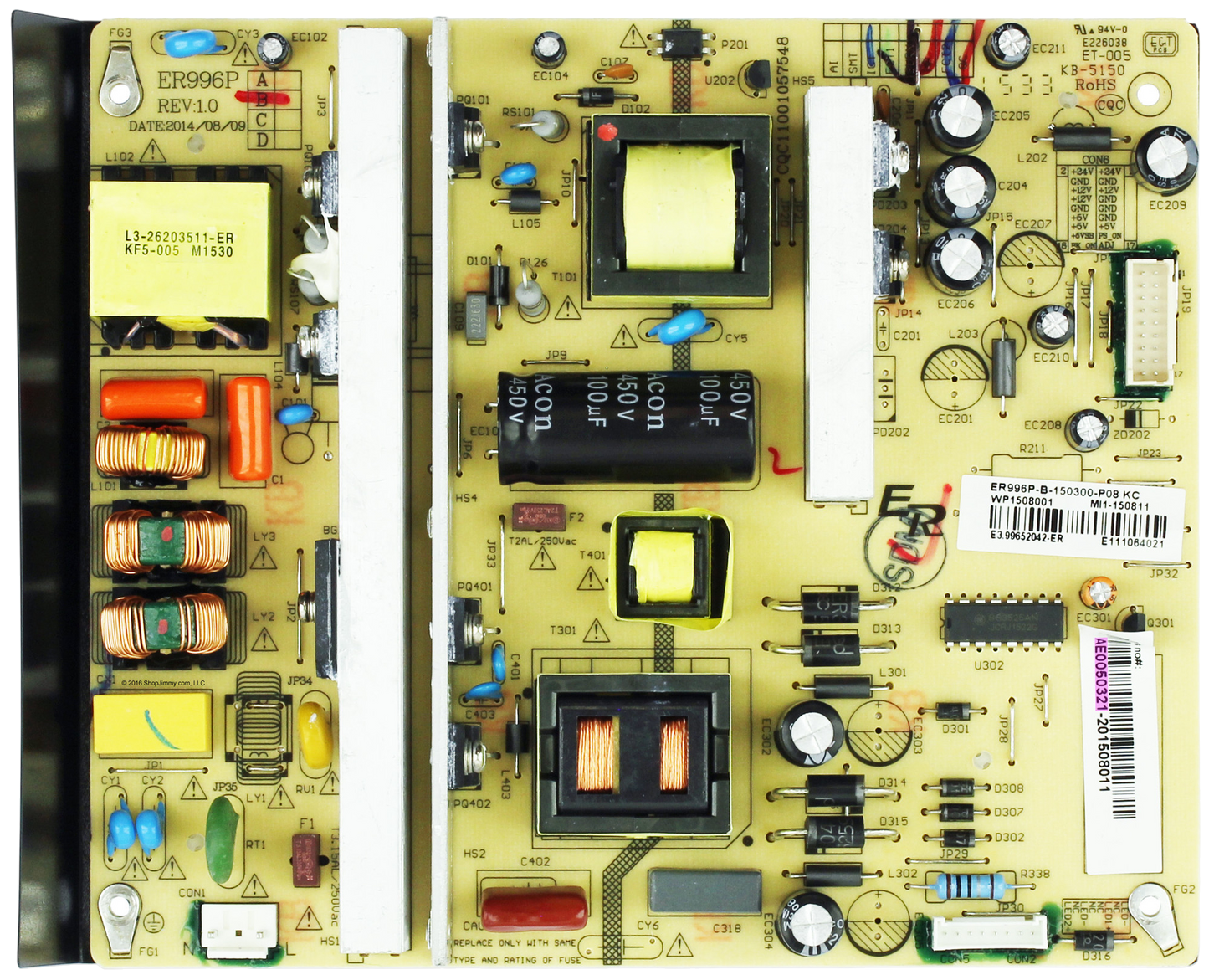 AE0050321 RCA Power Supply, AE0050321, ER996P-B, RE4650R24001, SLD55A55RQ