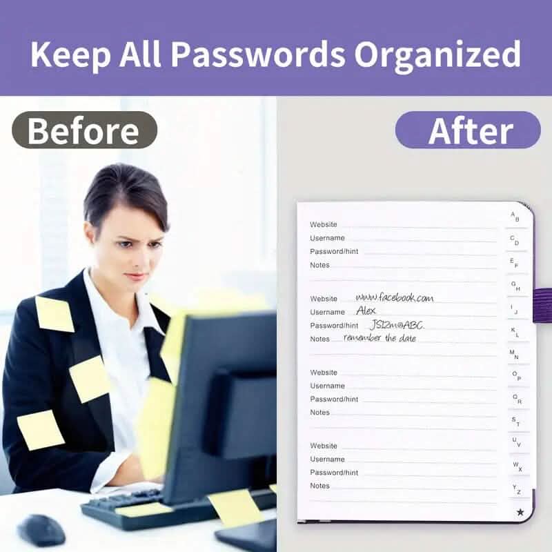 Ultimate Secure Password Organizer Journal