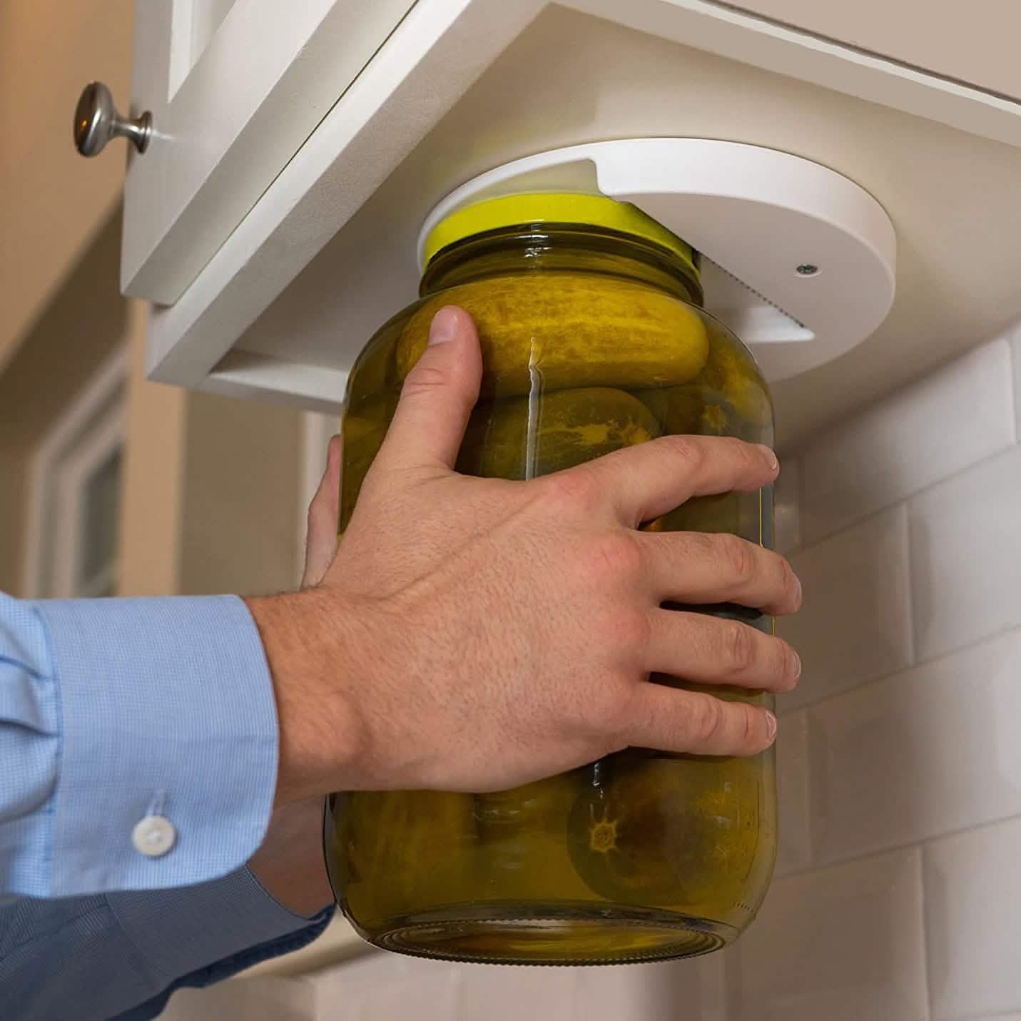 Under Cabinet Jar Opener Multi Function Grip