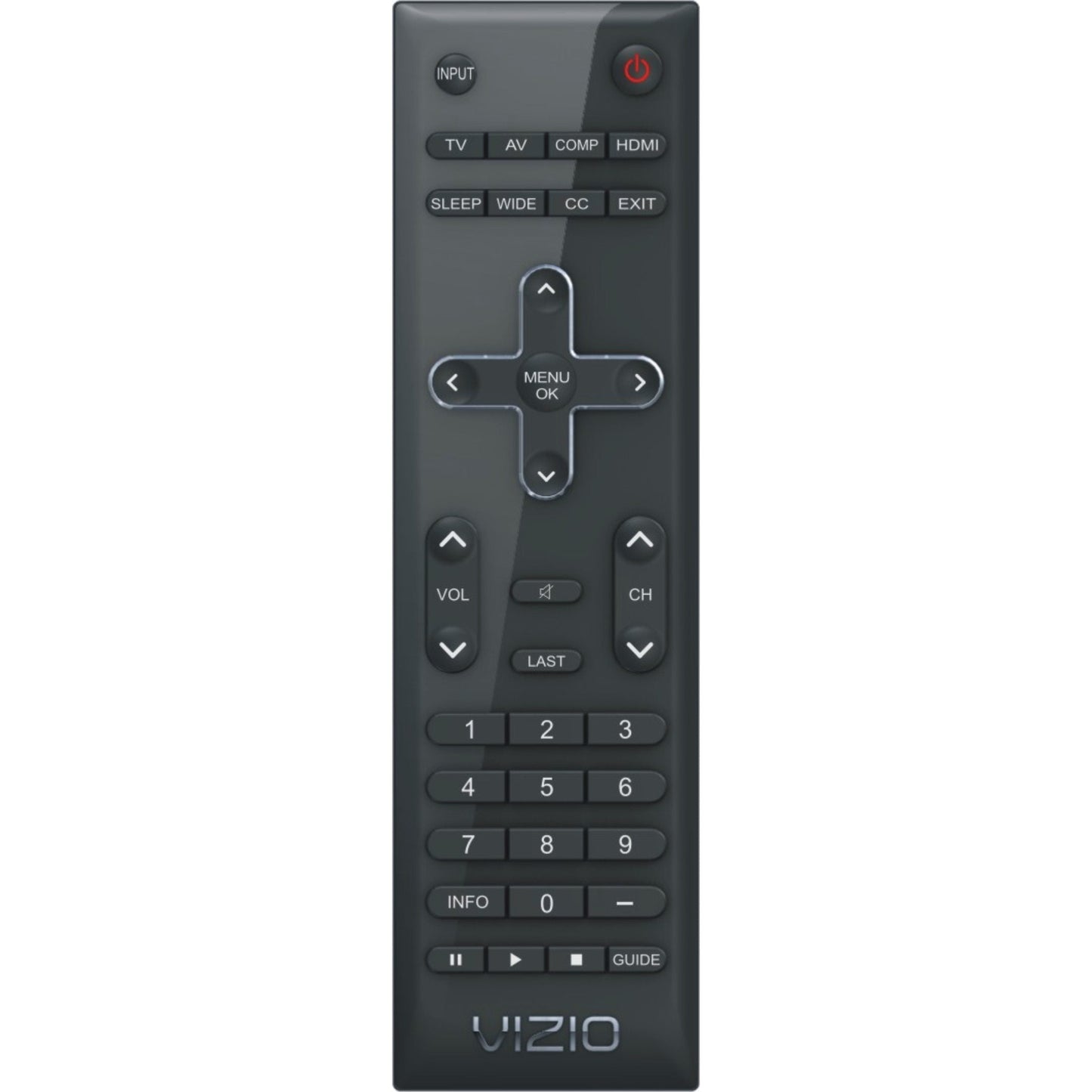 Vizio VR10 Standard TV Remote Control | IR - L98GRABD7NEVZJ