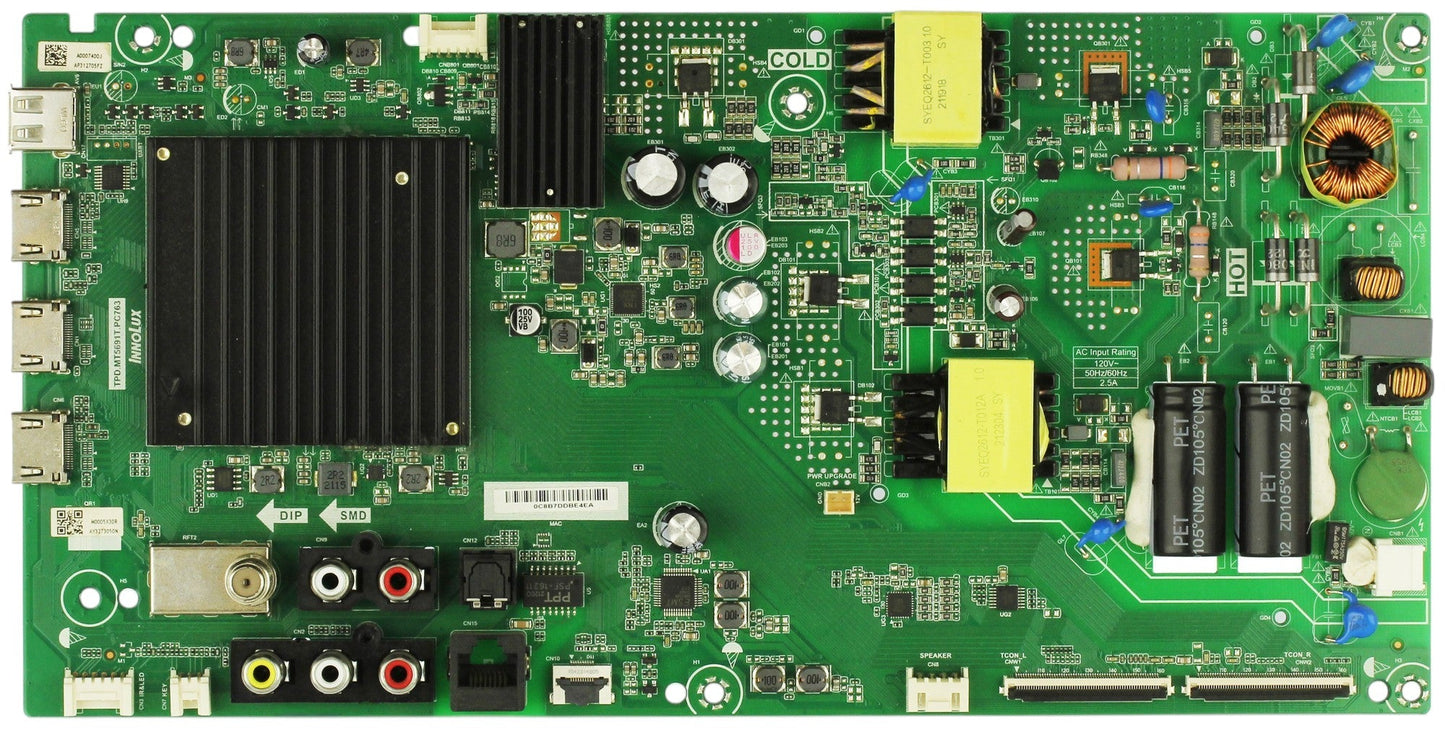 Vizio 6M03A0007400J Main Board/Power Supply V505-J09