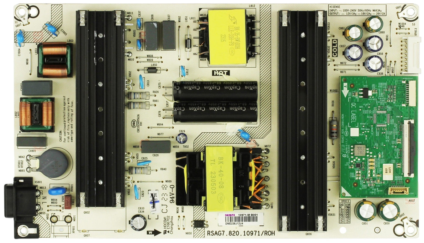 342673 Hisense Power Supply, 342673, RSAG7.820.10971/ROH, 10971-M, 55U6K