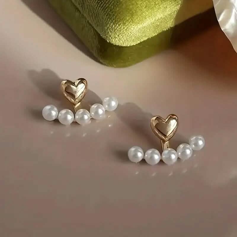 Women's Fashion Earrings Bohemian Style Imitation Pearl Inlay