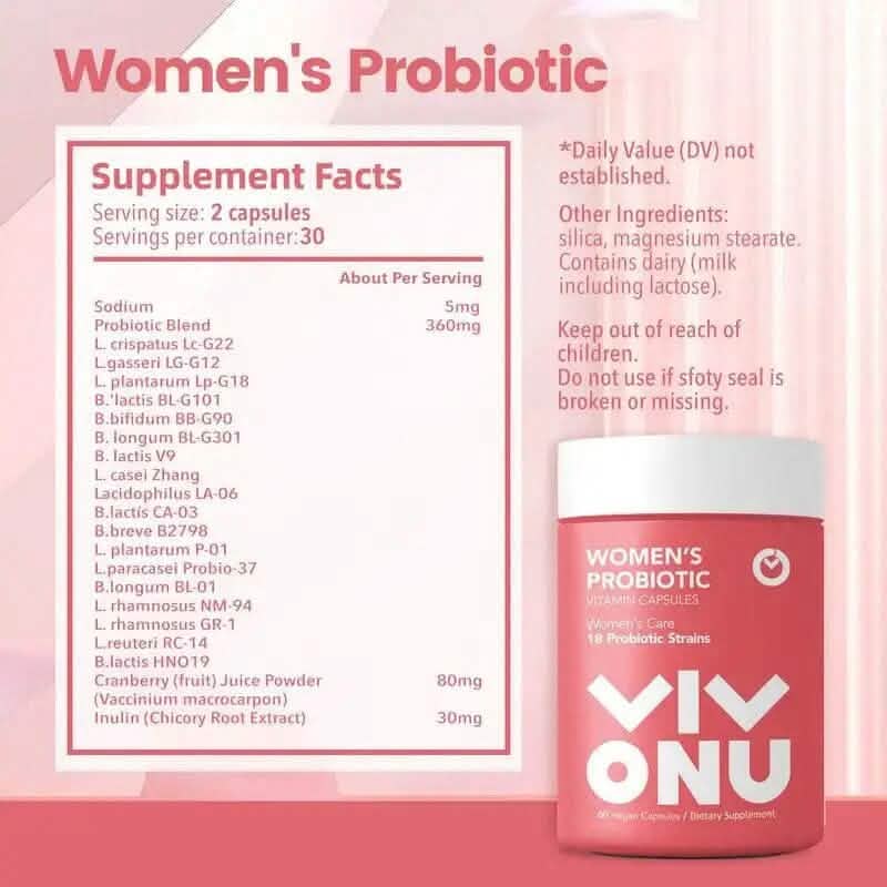 Women's Probiotic Vitamin Capsules