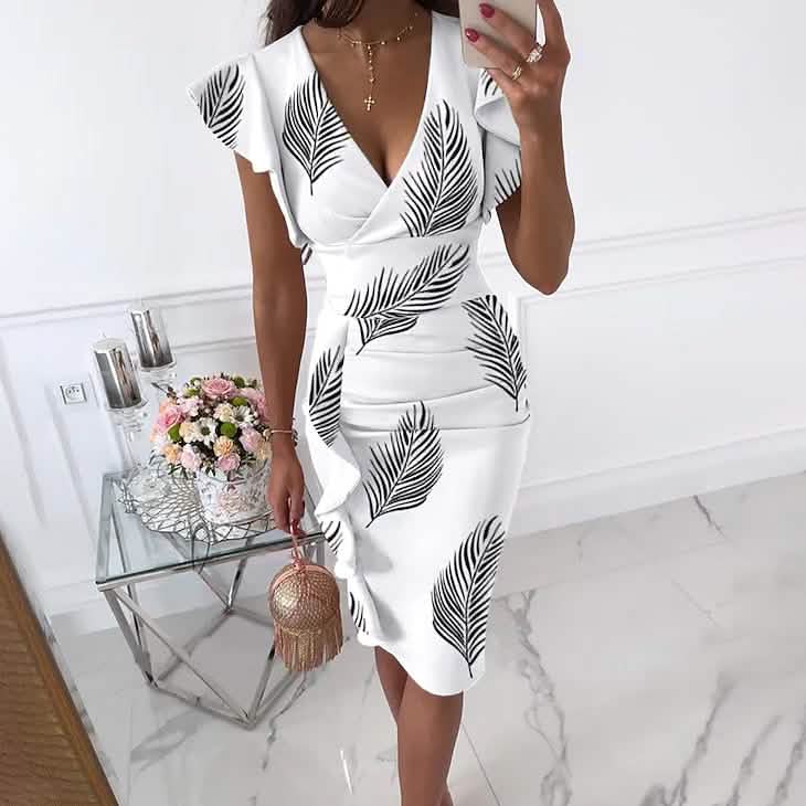 Women's Sheath Knee Length Dress
