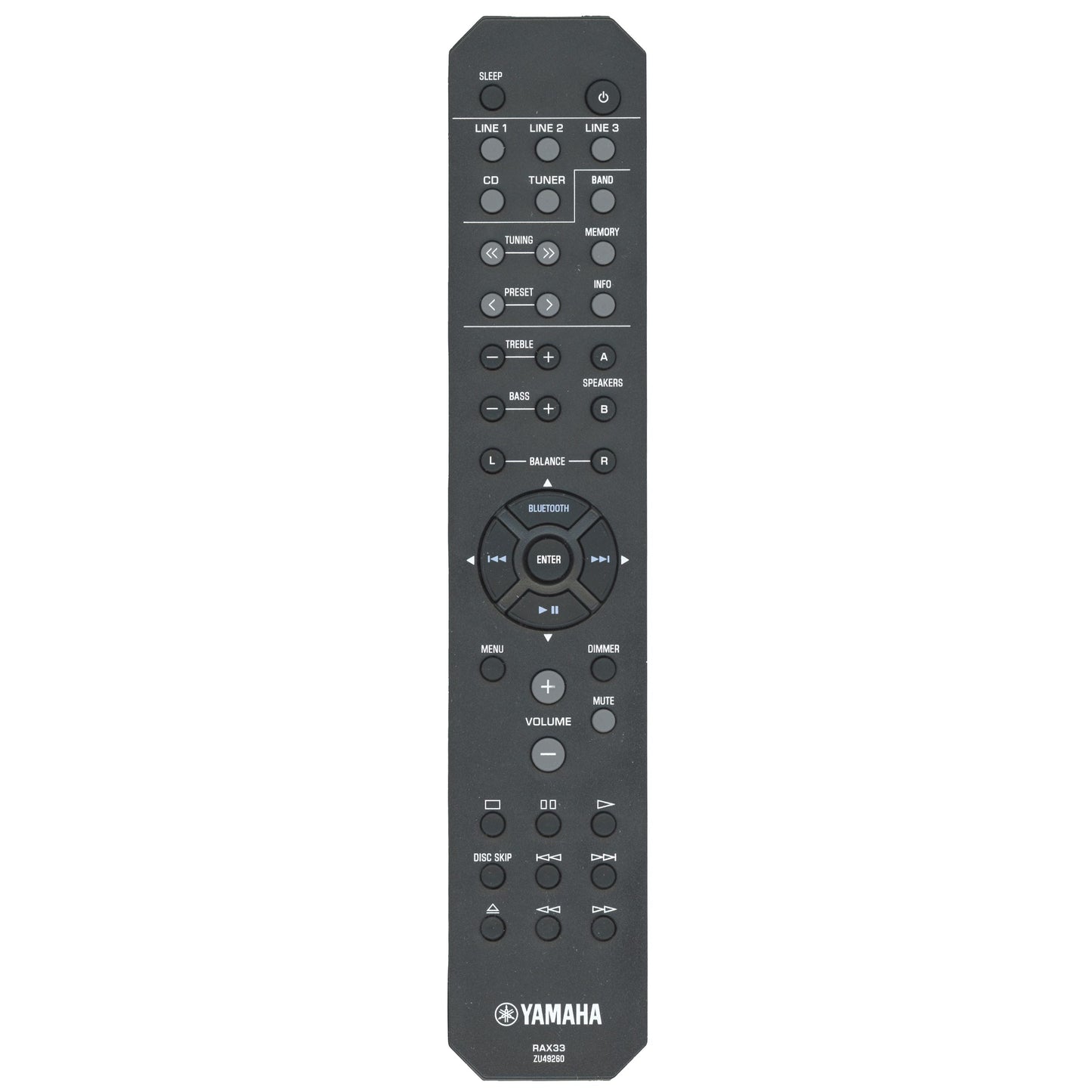 Yamaha RAX33 Audio Remote Control