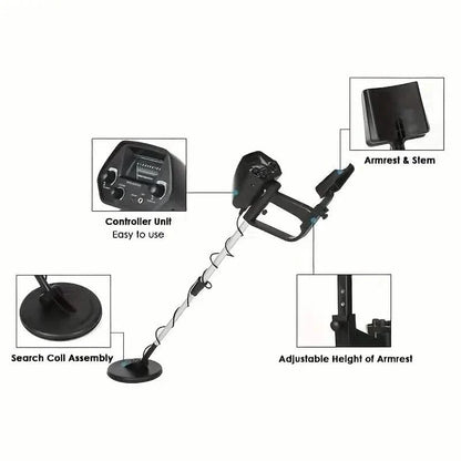 Handheld Metal Detector – High-Sensitivity Treasure Finder for Beach & Outdoors