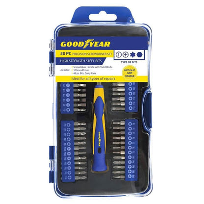 50-Piece Set: Goodyear Precision Screwdriver