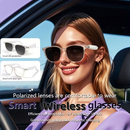 2025 Wireless Smart Glasses – Auto-Dimming, Touch Control, Hands-Free Audio
