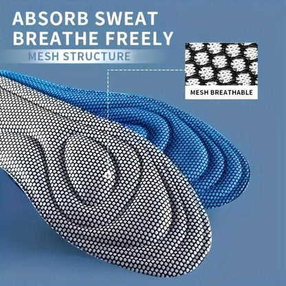 Pair of 5D Memory Foam Breathable Insoles