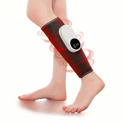 Rechargeable Air Compression Leg Calves Muscle Massager with 3 Intensity Levels and 3 Heat Settings