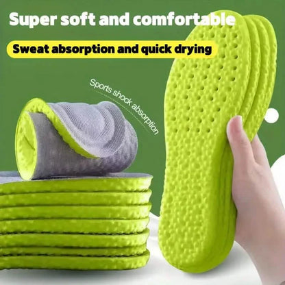 Super Absorbent and Sweat Wicking Shoe Insoles - Dirt Resistant and Machine Washable