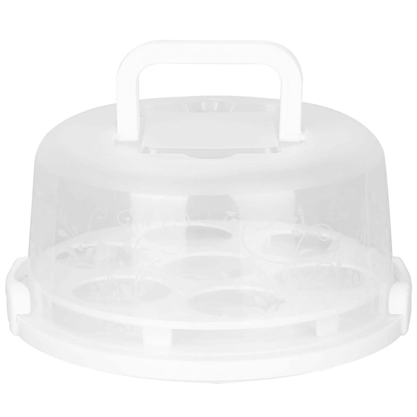 10" Cake Storage Container with Handle Plastic Cake Box