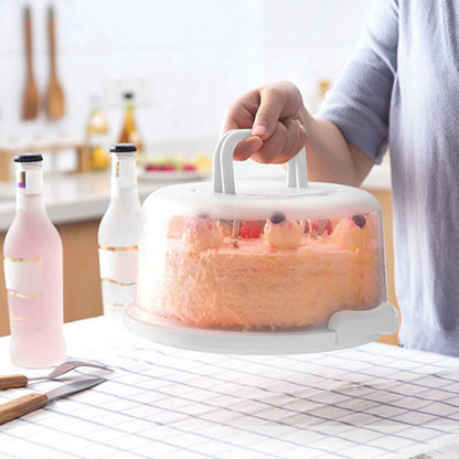10" Cake Storage Container with Handle Plastic Cake Box