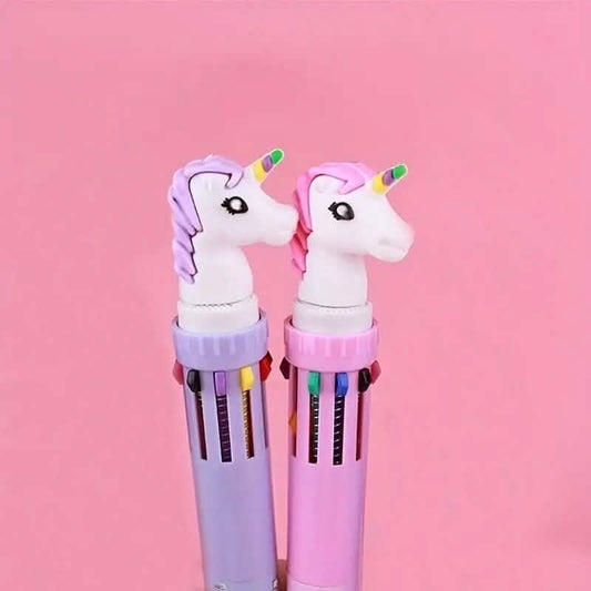 10 Color Ballpoint Pen Kawaii Stationery Cute Pen
