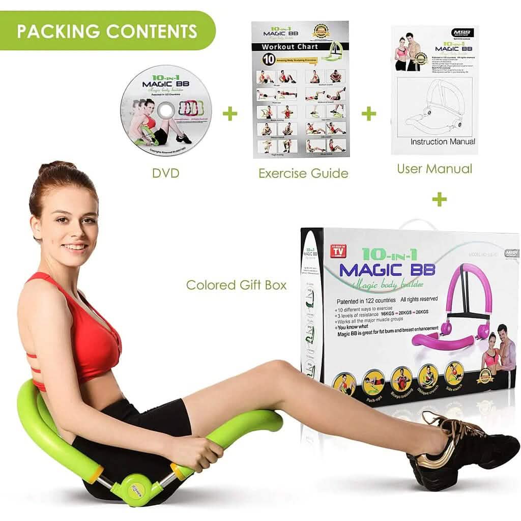 10-in-1 Abdominal & Thigh Toner Workout Equipment