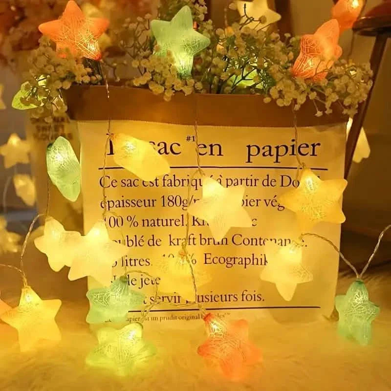 10-Light Crack Star String Lights