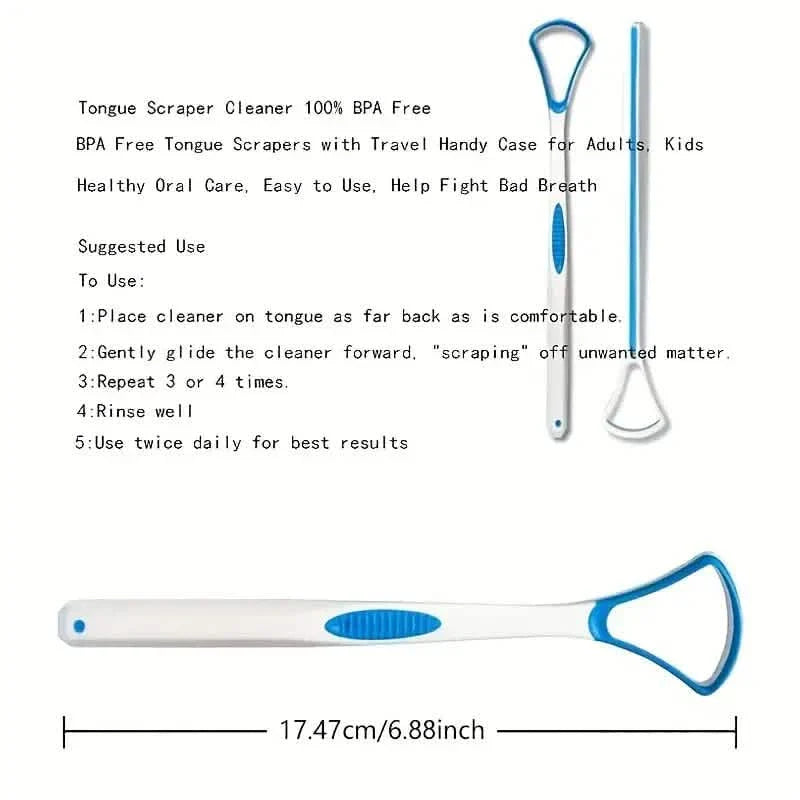 10-Pack: 100% BPA Free Tongue Scrapers