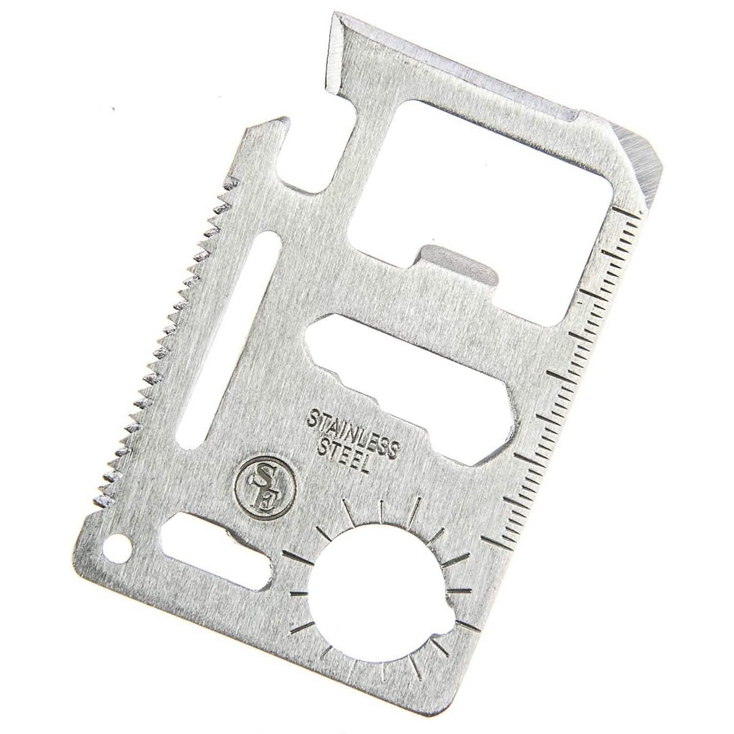 10-Pack: 11-in-1 Stainless Steel Survival Pocket Tool