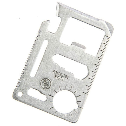 10-Pack: 11-in-1 Stainless Steel Survival Pocket Tool
