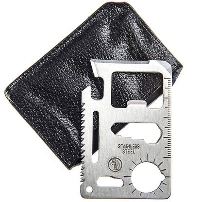 10-Pack: 11-in-1 Stainless Steel Survival Pocket Tool
