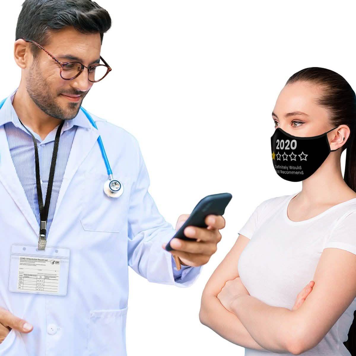 10-Pack: Adjustable Face Mask Loop Extender Id Name Badges CDC Card Holder Lanyards