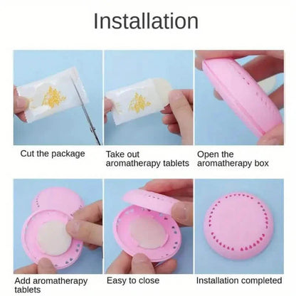 10-Pack: Aromatherapy Air Fresheners - Solid Deodorizer Tablets with Extra Shell