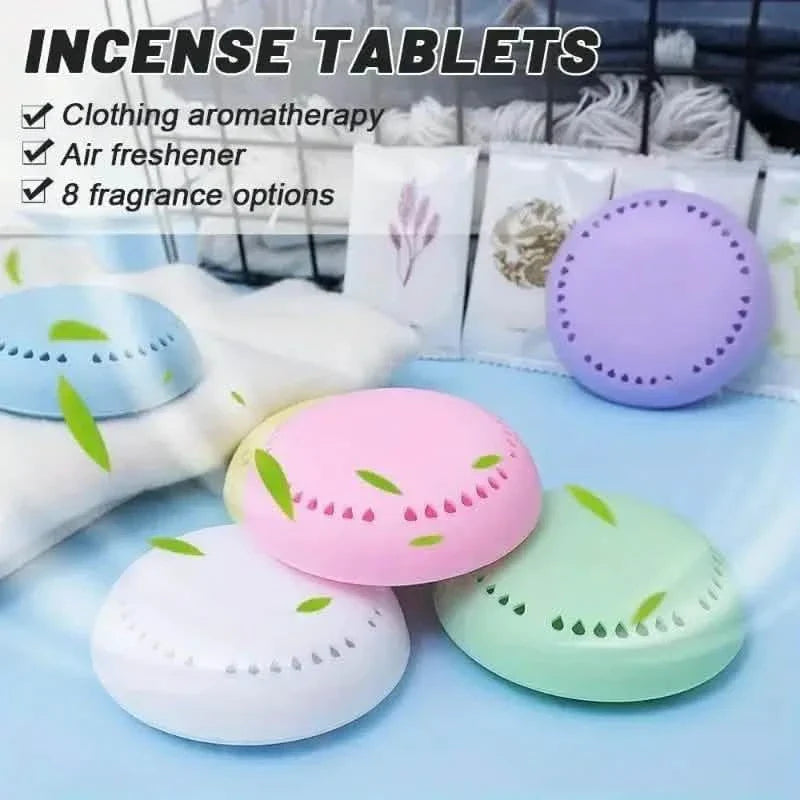 10-Pack: Aromatherapy Air Fresheners - Solid Deodorizer Tablets with Extra Shell