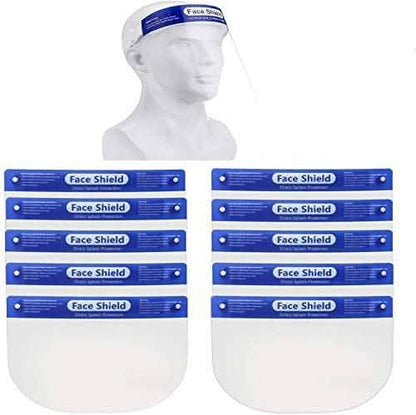 10-Pack: Face Protection Shields
