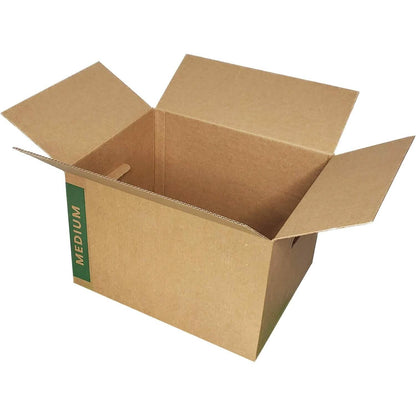 10-Pack: Medium Moving Boxes with Handles  (Refurbished)