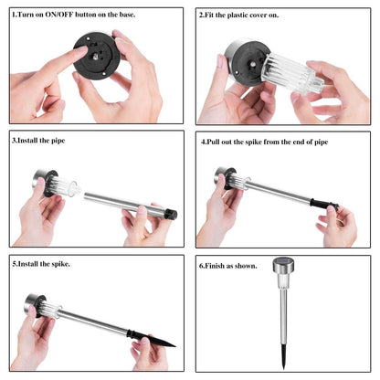 10-Pack: Outdoor Solar Landscape Lawn Light