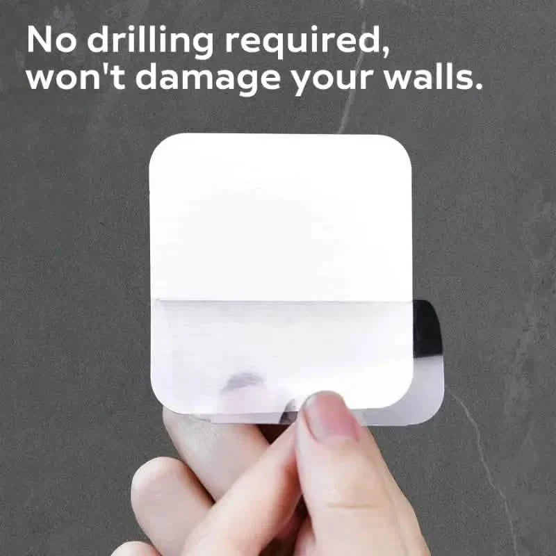 10-Pack: Self-Adhesive Wall Hooks