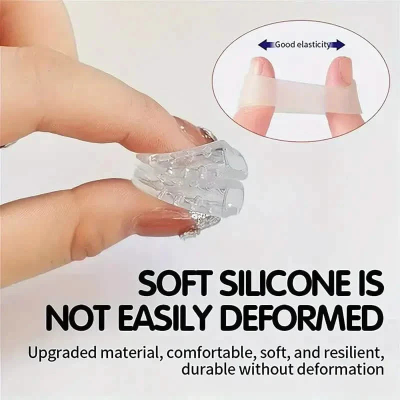 10-Pack: Transparent Toe Protector - Soft and Comfortable Toe Cover