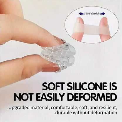 10-Pack: Transparent Toe Protector - Soft and Comfortable Toe Cover