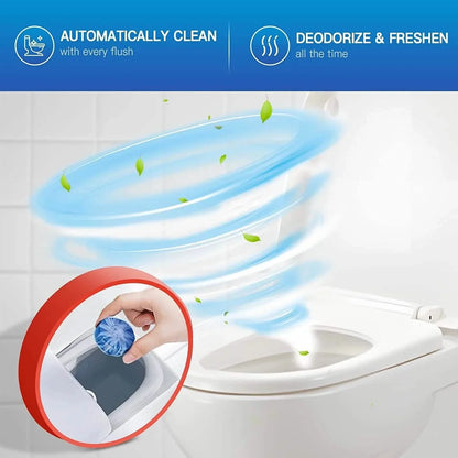 10-Pack: Vacplus Automatic Toilet Bowl Cleaner Tablets, Bathroom Toilet Tank Cleaner