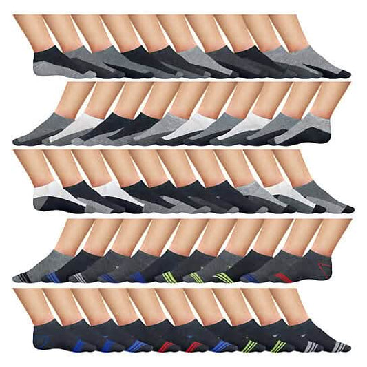 10-Pairs: Men's Active Low-Cut Ankle Socks