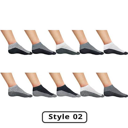 10-Pairs: Men's Active Low-Cut Ankle Socks