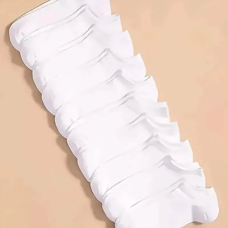 10-Pairs: Men's Plain Knitted Lining Socks
