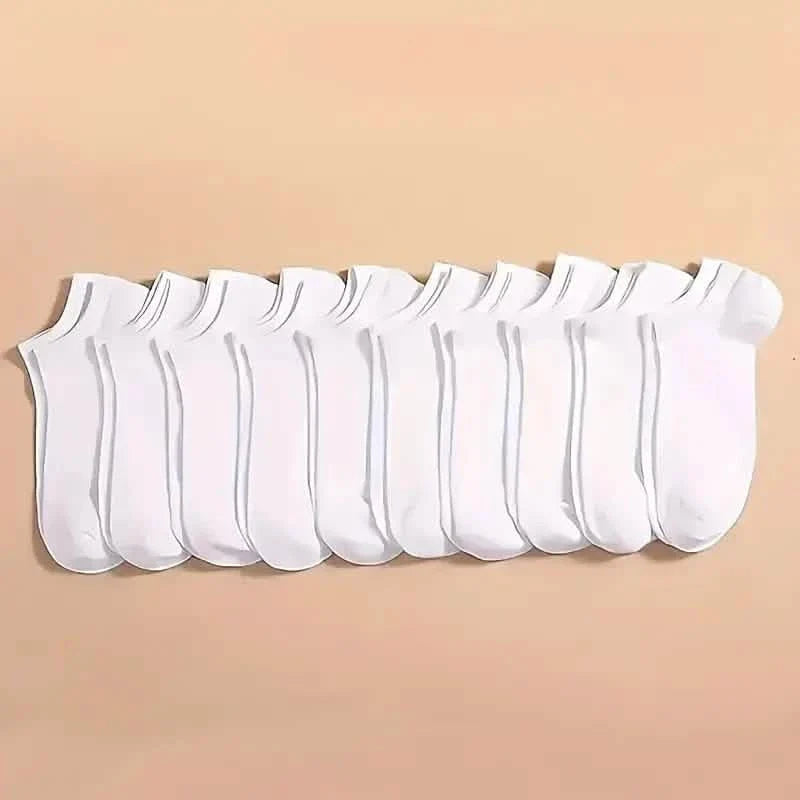 10-Pairs: Men's Plain Knitted Lining Socks