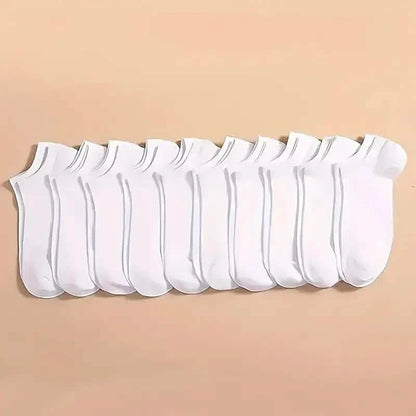 10-Pairs: Men's Plain Knitted Lining Socks