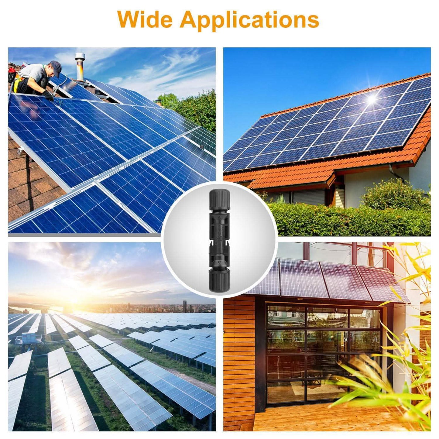 10-Pairs: Solar Panel Connectors