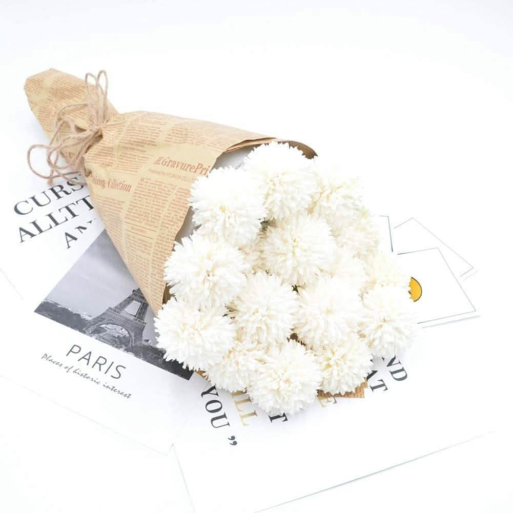 10-Piece: Artificial Flowers Chrysanthemum Ball Flowers Bouquet