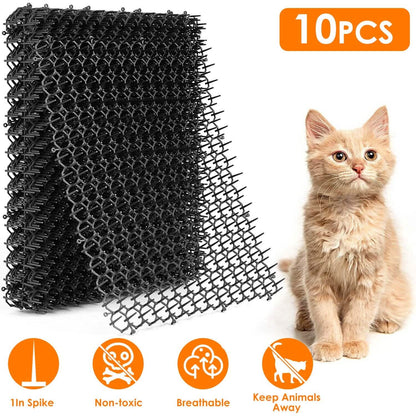 10-Piece: Cat Repellent Scat Mat with Spikes
