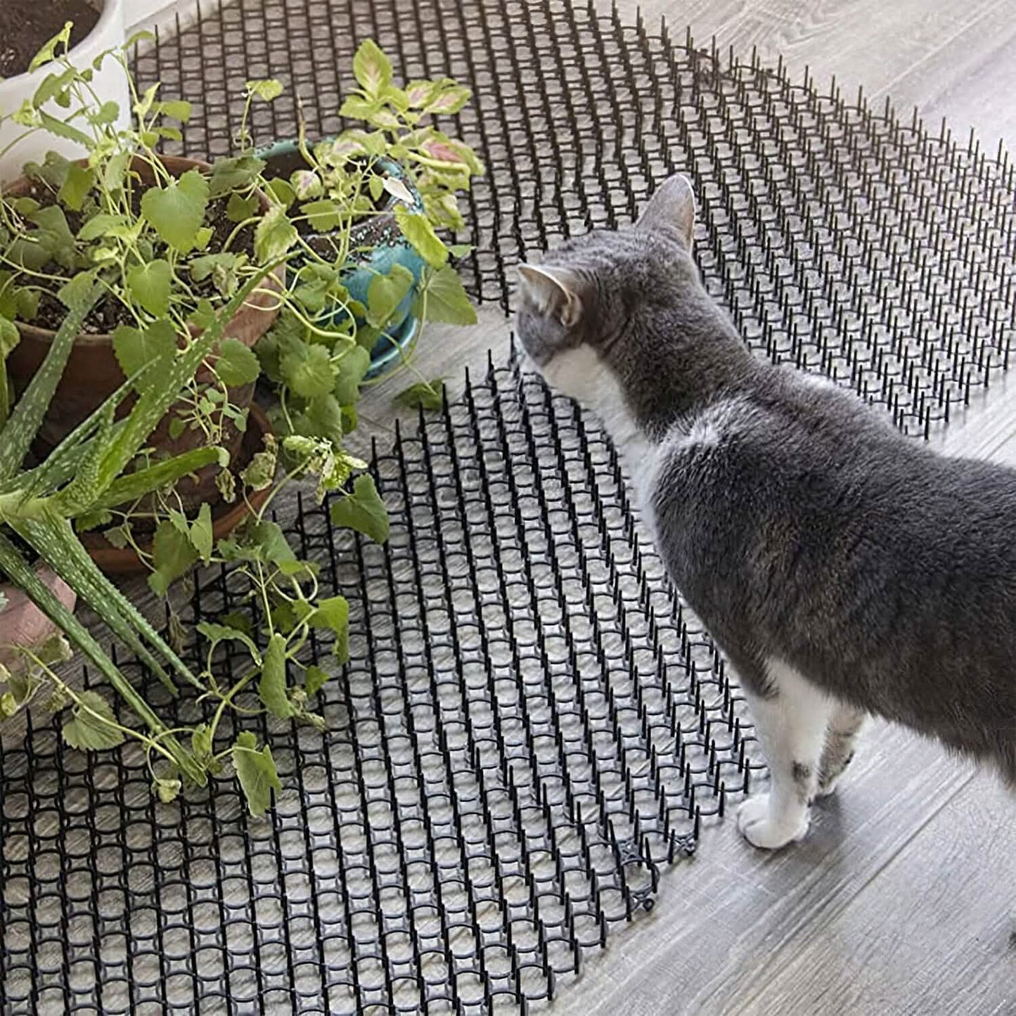 10-Piece: Cat Repellent Scat Mat with Spikes