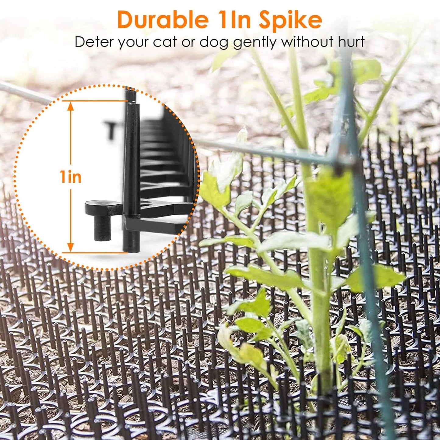 10-Piece: Cat Repellent Scat Mat with Spikes