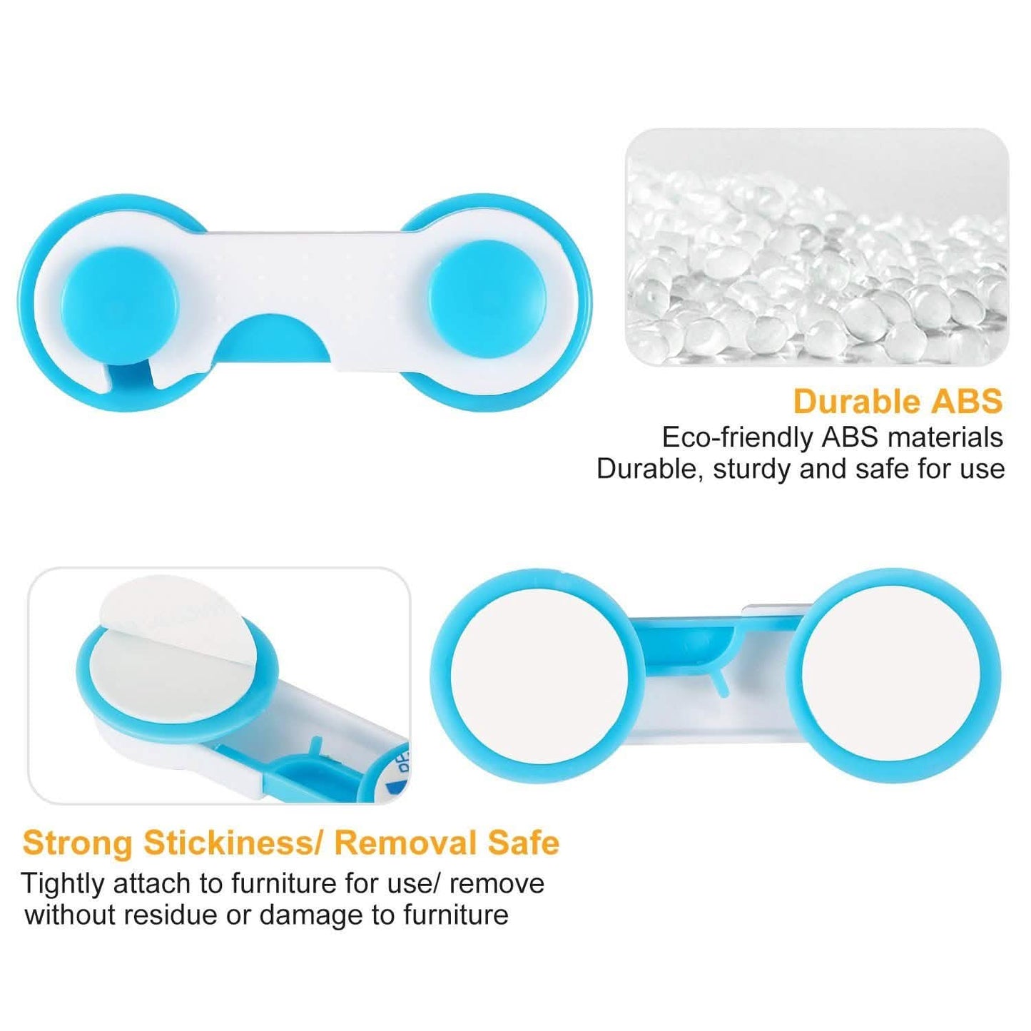 10-Piece: Kids Cabinet Strap Safety Locks