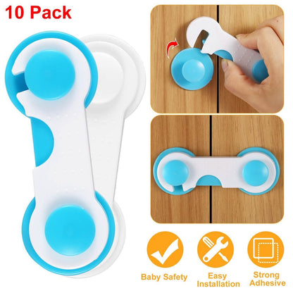 10-Piece: Kids Cabinet Strap Safety Locks