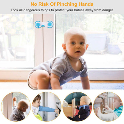 10-Piece: Kids Cabinet Strap Safety Locks