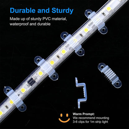 10-Piece: LED Strip Light Clips